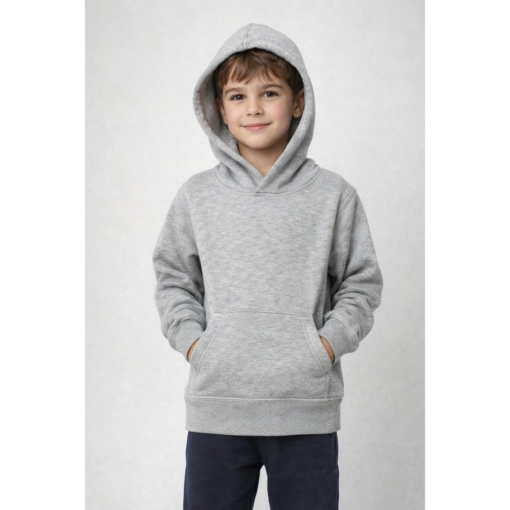 Cat & Jack Hoodie Kids XS 4/5 Gray Pullover Sweatshirt Casual Everyday